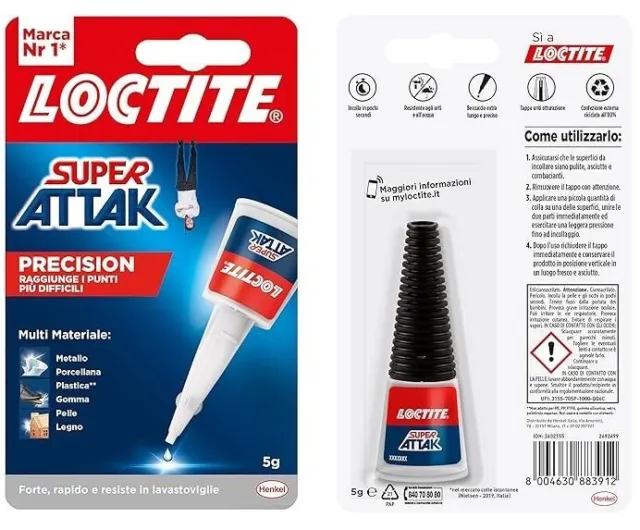 Loctite Súper Attak Pegamento Adhesivo Universal Líquido 5gr. Superattack 3539