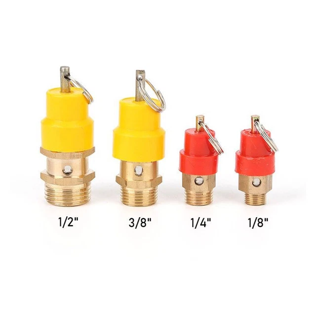 AIR COMPRESSOR SAFETY Overpressure Valve Thick Brass Material BlowOff