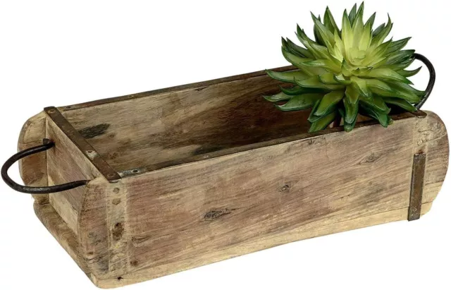 Pflanztopf Lade antik Stil | Holz Blumentopf Blumenkasten Pflanzkasten 15x32 cm