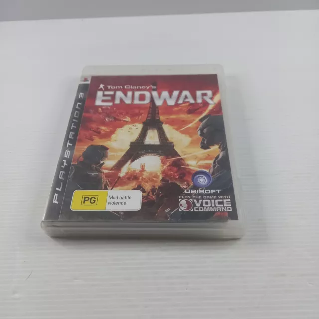 Tom Clancys EndWar PS3 Game + Manual - rated PG untested