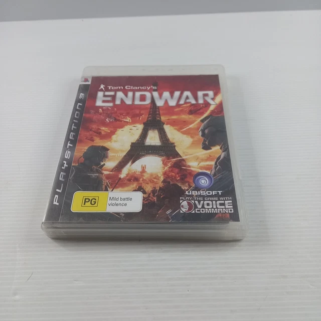 Tom Clancys EndWar PS3 Game + Manual - rated PG untested