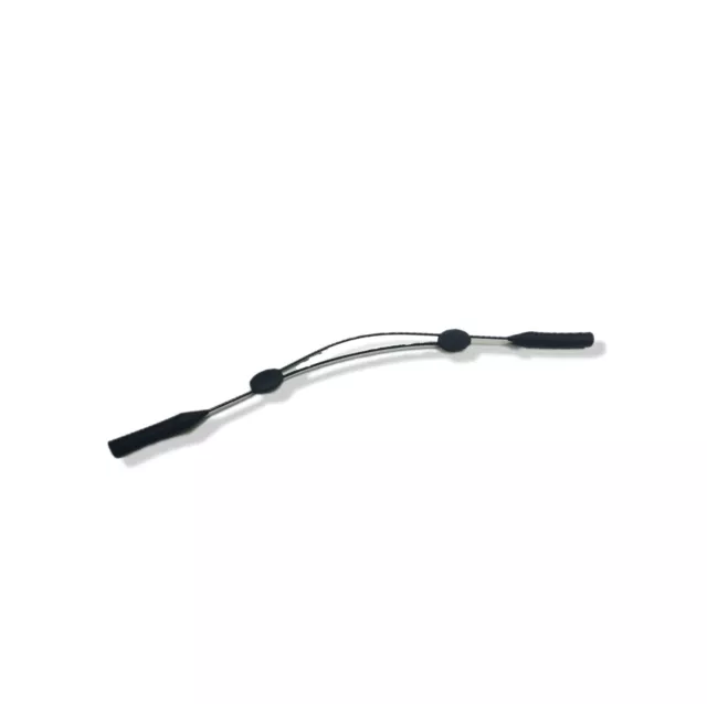 Cinta de Gafas Ajustable Silicona Negro Antideslizante - Soporte para Cuerda 2