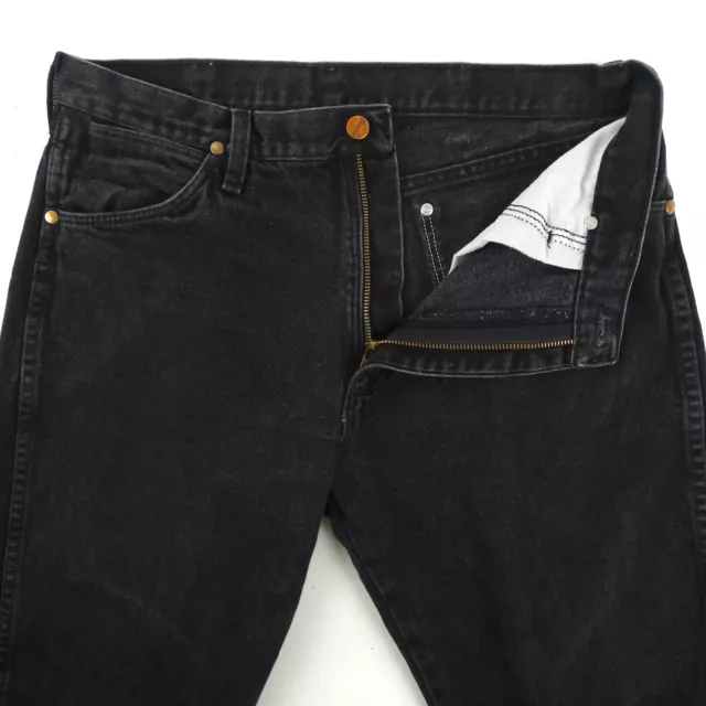 WRANGLER COWBOY CUT Black Jeans Mens W34 x L29.75 Measured All Cotton ...