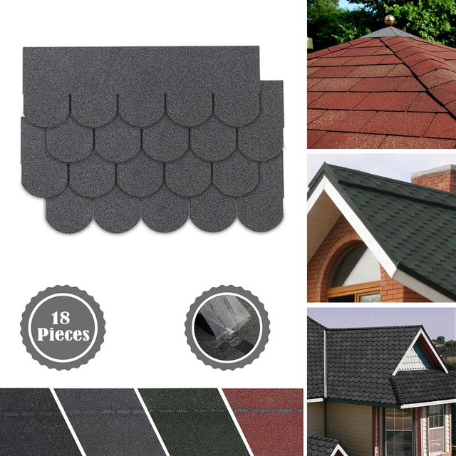ROOF FELT TILES Roofing Shingle Shed Asphalt Shingles Square Fishscale ...
