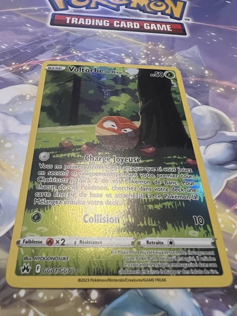 Coffret 10 Cartes Pokémon – Voltorbe De Hisui GG01/GG70, Secret Rare, Ultraboost X Zénith Suprême, Épée Et Bouclier
