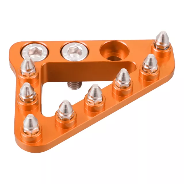 CNC Rear Brake Pedal Step Plate Tip Orange For KTM SX SXF EXC EXCF XC XCF XCW