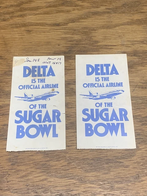 1983 Sugar Bowl tickets (2) UGA vs Penn State Herschel Walker's last collegiate 2
