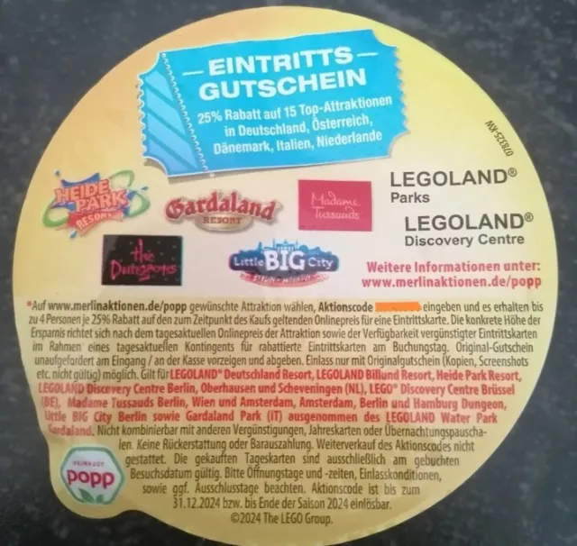 25% Rabatt 4 Personen Heidepark Legoland Gardaland Madame Tussauds The Dungeons