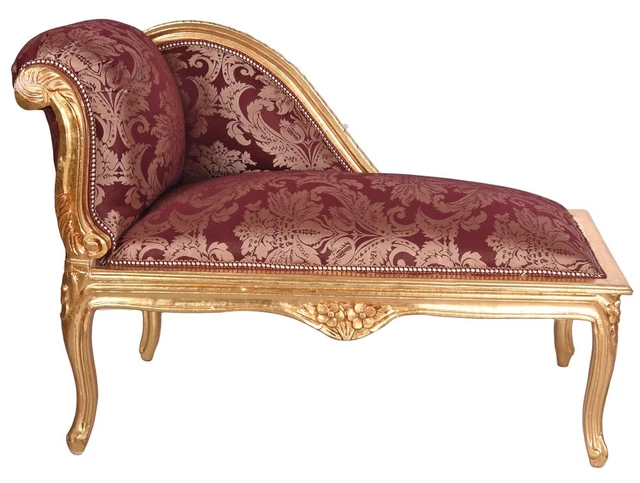 Canapé Baroque style doré banc divan style Rococo meubles rembourrés