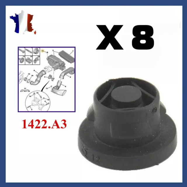 x8 Support Boitier Filtre à Air Silent bloc 1422A3 1.6 hdi Peugeot Citroën mini