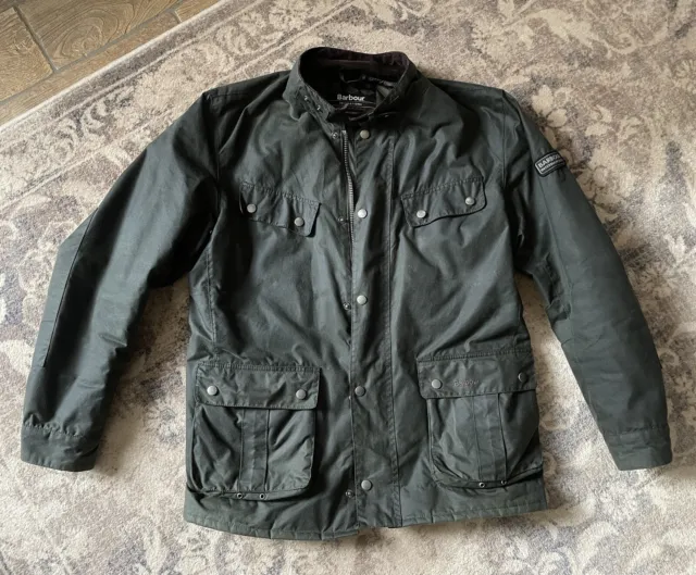 Barbour International Duke Wax Jacket Giacca Verde Oliva (Sage)