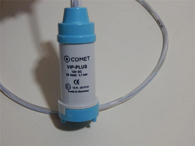 Comet VIP plus 12V DC Waterproof Pump. 20 L. / Mini 1M Camping Car
