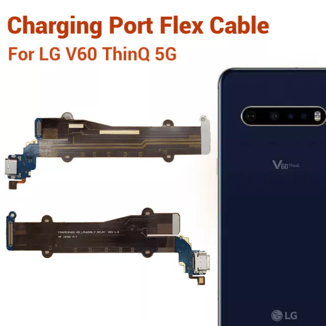 OEM USB Charger Charging Port Flex Cable Mic Replace For LG V60 ThinQ 5G V600TM