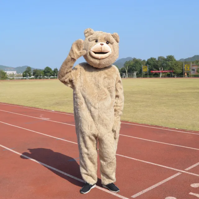 Teddy Bear TED Adult Size Halloween Cartoon Mascot Costume Fancy Dress