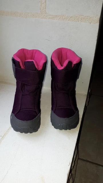 BOTTES RANDONN E NEIGE mauve Qu chua entant taille 28 EUR 12 00