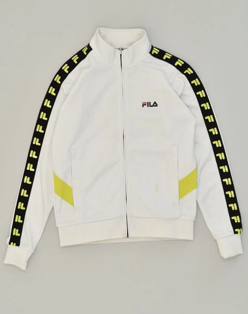 FILA GIACCA TOP Tuta Da Uomo XS Bianco Poliestere IU03 EUR 19 70