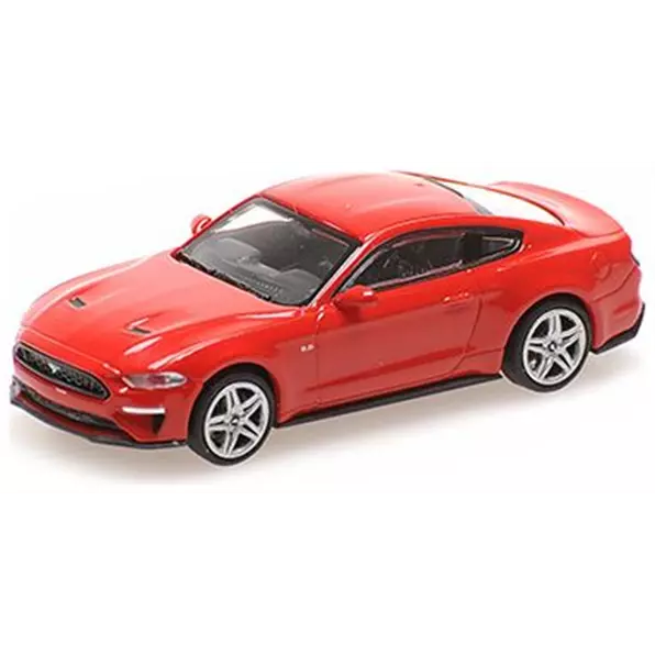 Minichamps 1:87 Scale Ford Mustang - 2018 - Red