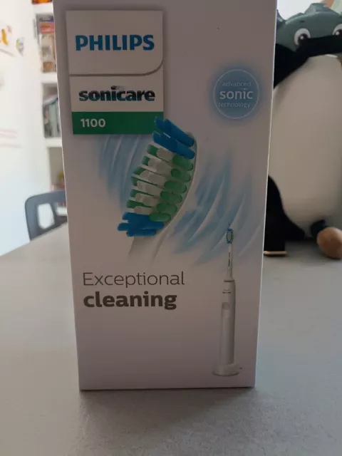 Spazzolino Elettrico Philips sonicare 1100, bianco, exceptional cleaning 