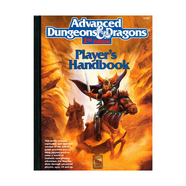 TSR AD&D 2ND Ed Player's Handbook (2nd) Fair 60.00 PicClick