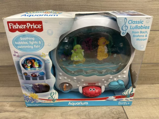 Fisher Price 2005 Ocean Wonders Crib Toy Aquarium Lights Sound Musical! New!