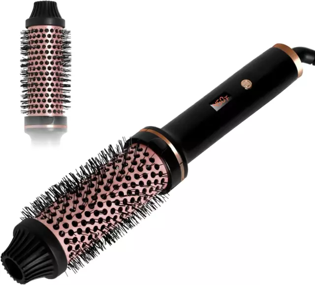 Hot Curling Brush,1.5 Inch Thermal Brush Blowout,Heated round Brush Curling Iron