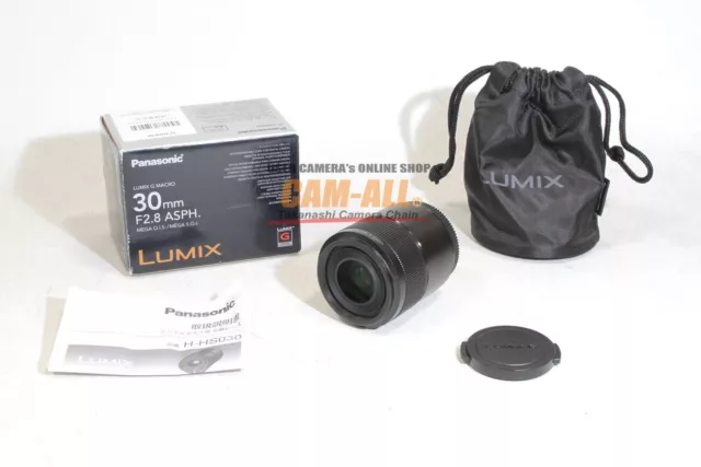 Panasonic Lumix G Macro 30 mm F/2.8 ASPH MEGA OIS Lens **MINT**