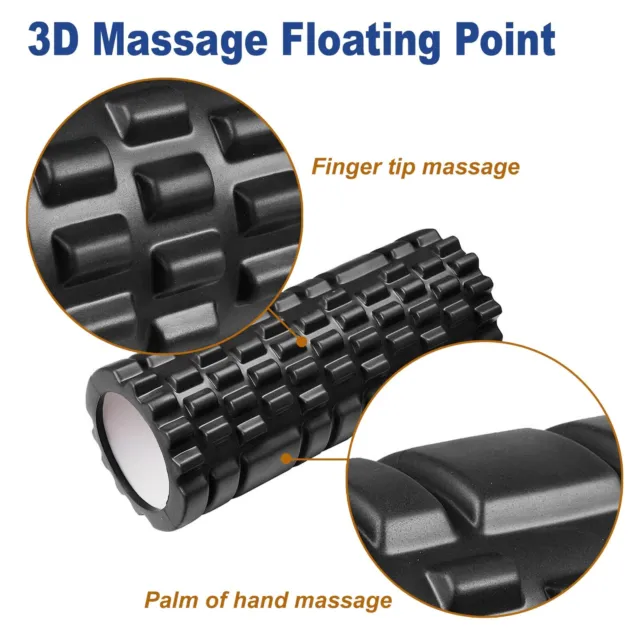 Foam Roller Yoga Grid Trigger Point Massage Pilates Physio Gym Exercise EVA AU 3