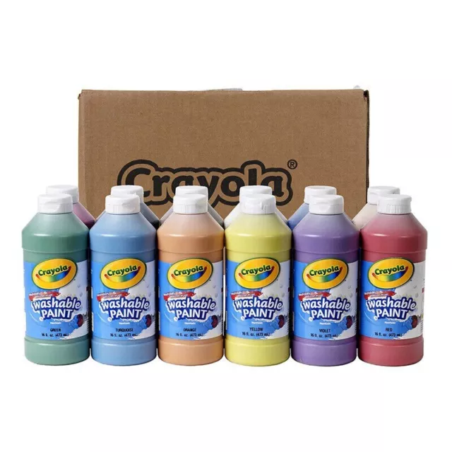 Crayola Quick Dry Paint Sticks Colors, Paint Set for Kids, Set of 12 Colors  NEW