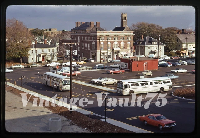 Original Slide Bus 3516 Mbta Boston Kodachrome 1971 Scene