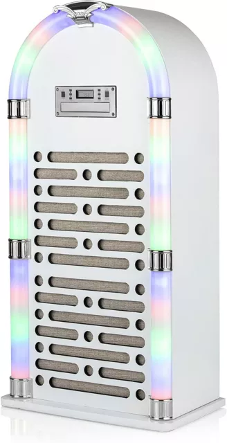 Floorstanding  Jukebox - iTek I60017GW 2 x 10 W Speakers, LED Display, BlueTooth