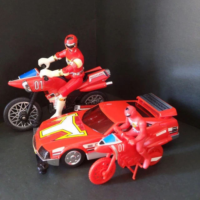 Machine Ruby Power Rangers POWER RANGERS KOUSOKU Sentai Turboranger Red Machine Figurine 3p set ...