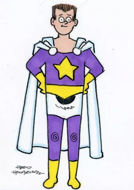 Fred Hembeck Sketch Card: Star Boy, Legion of Super-Heroes LSH (DC)