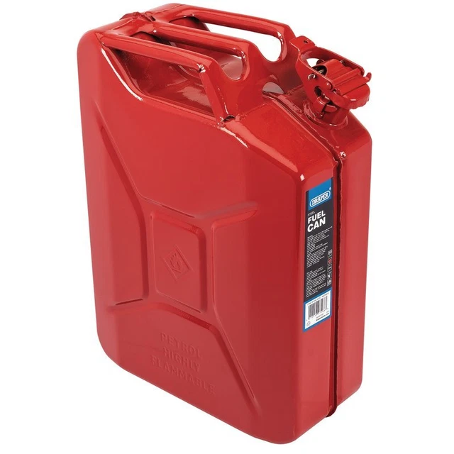 Draper Acier Réservoir Carburant, 20L, Rouge