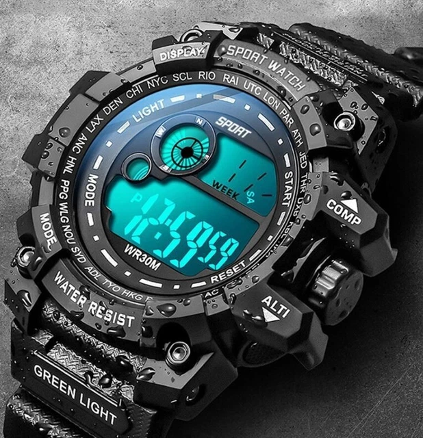 BANGLIN Orologio Resistente all'acqua 10 ATM 100m Subacqueo Orologio Acciaio con Funzioni di