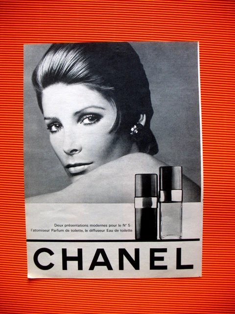 Publicite De Presse Chanel Rouge A Levres Atomiseur Parfum French Ad 1968