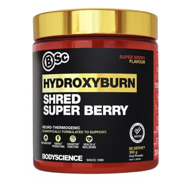 Bsc Hydroxyburn Shred Fat Burner / Weight Loss Super Berry