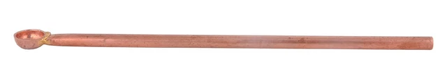 Indianer Traditionell Kupfer Hawan Spoonfor Gießen Ghee IN Hawan Kund 30.5cm