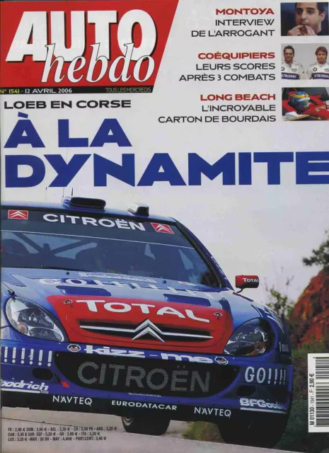 AUTO HEBDO n°1541 12/04/2006 MERCEDES CLK63 AMG TOUR DE CORSE