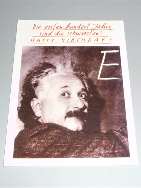 GEBURTSTAGSKARTE ALBERT EINSTEIN Humor Happy Birthday Paloma Verlag Nr