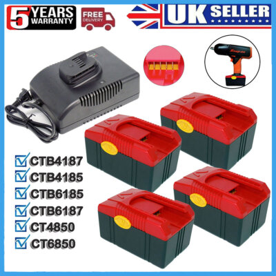 18V BATTERIA Snap on 4.0Ah CTB6187 CTB4185 CTB4187 CTB6185 CT6850 & CTC720 Caricabatterie 