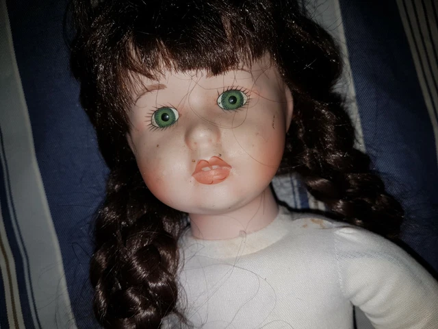 Lot De 2 Poupées Bisque – Beauté Vintage, Héritage 1990 (France, Taille 43 Cm)