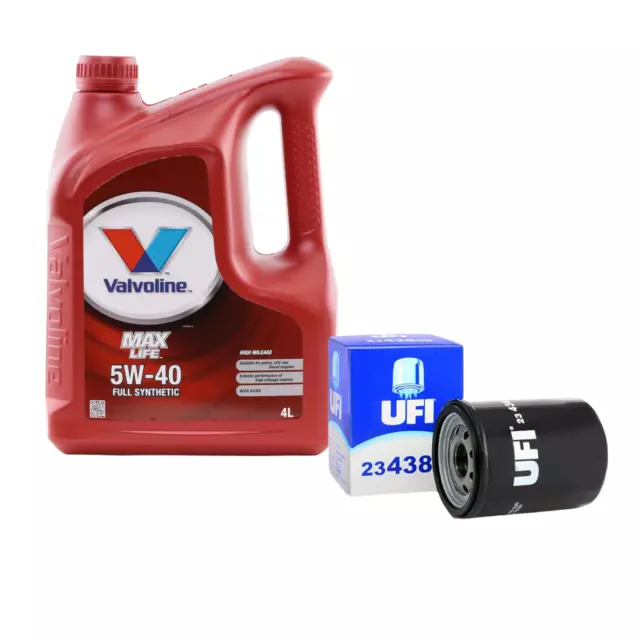 4 Litres Huile Valvoline + Filtre à UFI pour Fiat Panda Lancia Y GPL Metano Benz