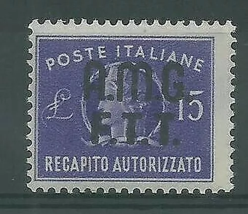 1949 Trieste A Lieferung Autorisierter Livre 15 Violett 1 Wert MNH MF0359