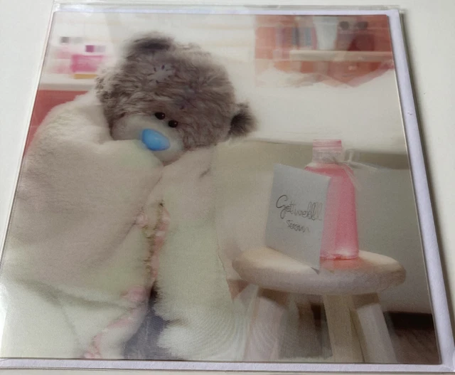 36 Me To You 3D Carte Blanche New Premium Greeting Cards Get Well Tatty Teddy