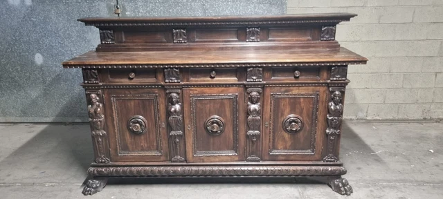 Credenza Bassa  Rinascimento Rinascimentale Inizi 900