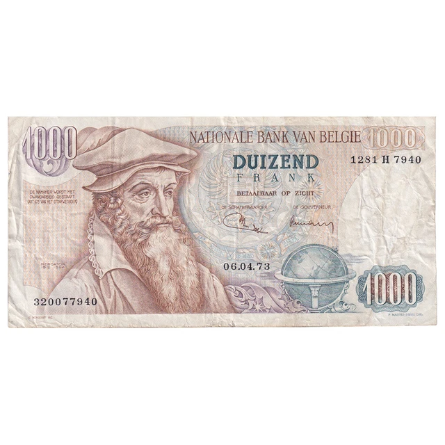 [#333852] Belgium, 1000 Francs, 1973-04-06, EF(40-45)