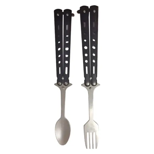 Butterfly Fork Camping Spoon Butterfly Spoon for Kitchen Hunting Backpacking