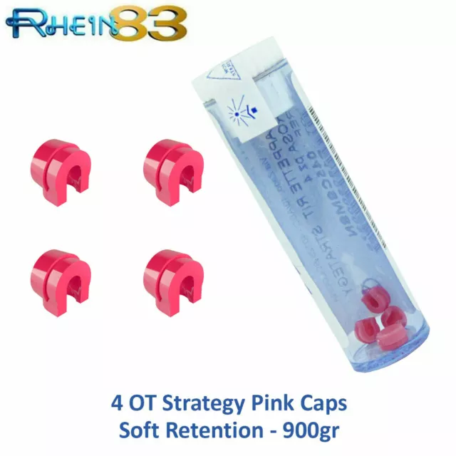 RS Dental Implant 4 OT Strategy Attachment Pink Silicone Inserts Caps
