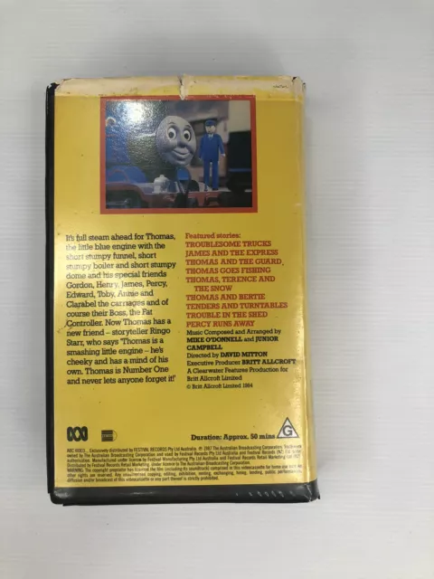 Vintage Clamshell Thomas Tank Engine & Friends Troublesome Trucks VHS Tested 2