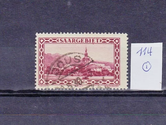 saargebiet bis 1934: Mi. Nr. 114 gestempelt
